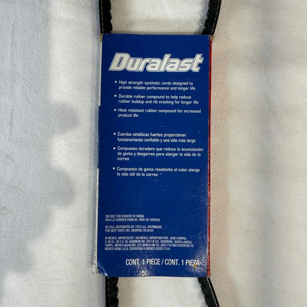 Duralast V Belt 15315 11A0800 V Ribbed Belt Designed for OE Form Fit Function